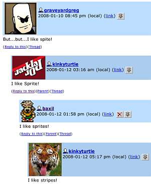 [An 'I like (x)' cascade]